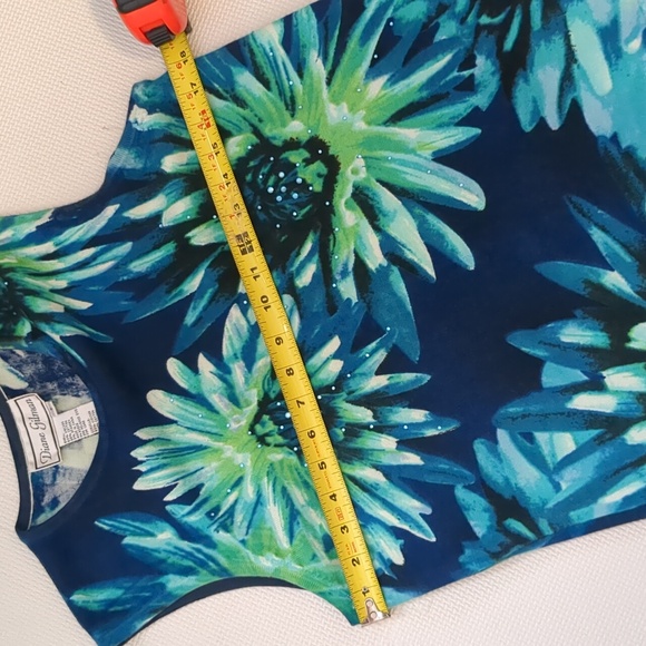 DIANE GILMAN Jean JACKET Style & Matching Tank Top - M - Picture 10 of 10